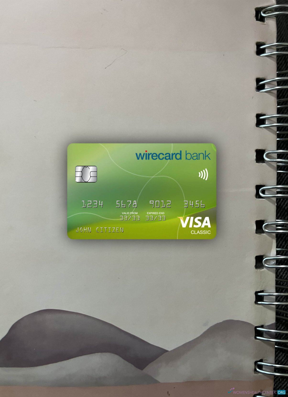 Download Germany Aschheim wirecard bank visa classic card photolook front Photoshop template